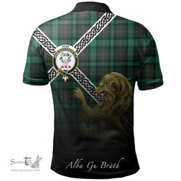 Scottish Ross Hunting Modern Clan Crest Tartan Polo Shirt - Celtic with Scotland Lion, Tartan Plaid Polo Shirt Scottish Plaid Tartan Plaid - ScotsTee - scotstee.com