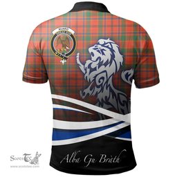 Scottish Munro Ancient Clan Crest Tartan Polo Shirt - Blue Scotland Lion, Tartan Plaid Polo Shirt Scottish Plaid Tartan Plaid - ScotsTee - scotstee.com