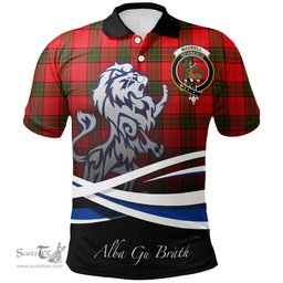 Scottish Maxwell Modern Clan Crest Tartan Polo Shirt - Blue Scotland Lion, Tartan Plaid Polo Shirt Scottish Plaid Tartan Plaid - ScotsTee - scotstee.com