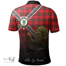 Scottish Seton Modern Clan Crest Tartan Polo Shirt - Celtic with Scotland Lion, Tartan Plaid Polo Shirt Scottish Plaid Tartan Plaid - ScotsTee - scotstee.com