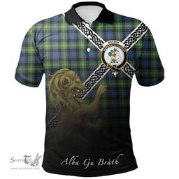 Scottish Watson Ancient Clan Crest Tartan Polo Shirt - Celtic with Scotland Lion, Tartan Plaid Polo Shirt Scottish Plaid Tartan Plaid - ScotsTee - scotstee.com