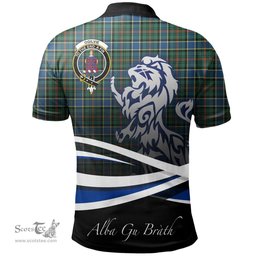 Scottish Ogilvie Hunting Ancient Clan Crest Tartan Polo Shirt - Blue Scotland Lion, Tartan Plaid Polo Shirt Scottish Plaid Tartan Plaid - ScotsTee - scotstee.com