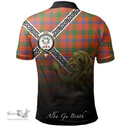 Scottish Ross Ancient Clan Crest Tartan Polo Shirt - Celtic with Scotland Lion, Tartan Plaid Polo Shirt Scottish Plaid Tartan Plaid - ScotsTee - scotstee.com
