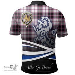 Scottish MacPherson Hunting Modern Clan Crest Tartan Polo Shirt - Blue Scotland Lion, Tartan Plaid Polo Shirt Scottish Plaid Tartan Plaid - ScotsTee - scotstee.com