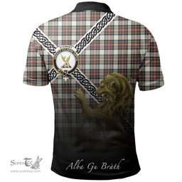 Scottish Stewart Dress Ancient Clan Crest Tartan Polo Shirt - Celtic with Scotland Lion, Tartan Plaid Polo Shirt Scottish Plaid Tartan Plaid - ScotsTee - scotstee.com