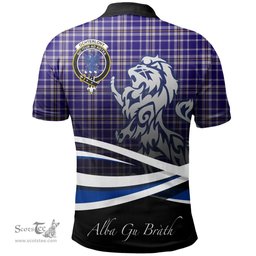 Scottish Ochterlony Clan Crest Tartan Polo Shirt - Blue Scotland Lion, Tartan Plaid Polo Shirt Scottish Plaid Tartan Plaid - ScotsTee - scotstee.com