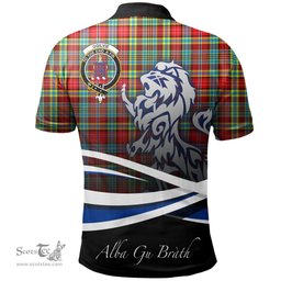 Scottish Ogilvie Clan Crest Tartan Polo Shirt - Blue Scotland Lion, Tartan Plaid Polo Shirt Scottish Plaid Tartan Plaid - ScotsTee - scotstee.com