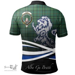 Scottish Ross Hunting Ancient Clan Crest Tartan Polo Shirt - Blue Scotland Lion, Tartan Plaid Polo Shirt Scottish Plaid Tartan Plaid - ScotsTee - scotstee.com