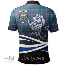 Scottish Ralston Clan Crest Tartan Polo Shirt - Blue Scotland Lion, Tartan Plaid Polo Shirt Scottish Plaid Tartan Plaid - ScotsTee - scotstee.com