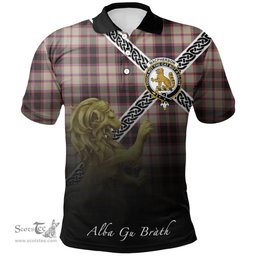 Scottish MacPherson Hunting Ancient Clan Crest Tartan Polo Shirt - Celtic with Scotland Lion, Tartan Plaid Polo Shirt Scottish Plaid Tartan Plaid - ScotsTee - scotstee.com