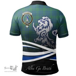 Scottish Montgomery Ancient Clan Crest Tartan Polo Shirt - Blue Scotland Lion, Tartan Plaid Polo Shirt Scottish Plaid Tartan Plaid - ScotsTee - scotstee.com