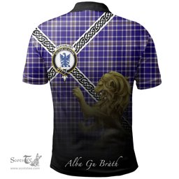 Scottish Ochterlony Clan Crest Tartan Polo Shirt - Celtic with Scotland Lion, Tartan Plaid Polo Shirt Scottish Plaid Tartan Plaid - ScotsTee - scotstee.com