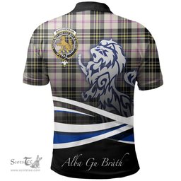Scottish MacPherson Dress Ancient Clan Crest Tartan Polo Shirt - Blue Scotland Lion, Tartan Plaid Polo Shirt Scottish Plaid Tartan Plaid - ScotsTee - scotstee.com