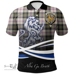 Scottish MacPherson Dress Ancient Clan Crest Tartan Polo Shirt - Blue Scotland Lion, Tartan Plaid Polo Shirt Scottish Plaid Tartan Plaid - ScotsTee - scotstee.com