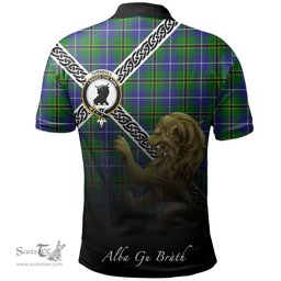 Scottish Turnbull Hunting Clan Crest Tartan Polo Shirt - Celtic with Scotland Lion, Tartan Plaid Polo Shirt Scottish Plaid Tartan Plaid - ScotsTee - scotstee.com
