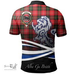 Scottish Nesbitt Modern Clan Crest Tartan Polo Shirt - Blue Scotland Lion, Tartan Plaid Polo Shirt Scottish Plaid Tartan Plaid - ScotsTee - scotstee.com