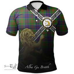 Scottish Stewart of Appin Hunting Modern Clan Crest Tartan Polo Shirt - Celtic with Scotland Lion, Tartan Plaid Polo Shirt Scottish Plaid Tartan Plaid - ScotsTee - scotstee.com