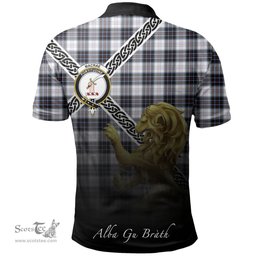 Scottish MacRae Dress Modern Clan Crest Tartan Polo Shirt - Celtic with Scotland Lion, Tartan Plaid Polo Shirt Scottish Plaid Tartan Plaid - ScotsTee - scotstee.com