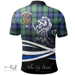 Scottish Sutherland Old Ancient Clan Crest Tartan Polo Shirt - Blue Scotland Lion, Tartan Plaid Polo Shirt Scottish Plaid Tartan Plaid - ScotsTee - scotstee.com