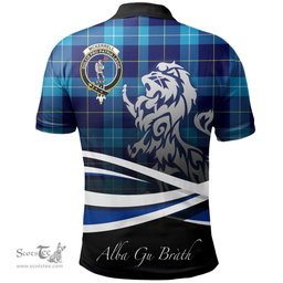 Scottish McKerrell Clan Crest Tartan Polo Shirt - Blue Scotland Lion, Tartan Plaid Polo Shirt Scottish Plaid Tartan Plaid - ScotsTee - scotstee.com