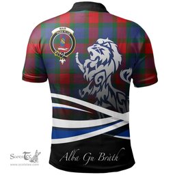 Scottish Mar Clan Crest Tartan Polo Shirt - Blue Scotland Lion, Tartan Plaid Polo Shirt Scottish Plaid Tartan Plaid - ScotsTee - scotstee.com