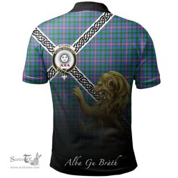 Scottish Pitcairn Hunting Clan Crest Tartan Polo Shirt - Celtic with Scotland Lion, Tartan Plaid Polo Shirt Scottish Plaid Tartan Plaid - ScotsTee - scotstee.com