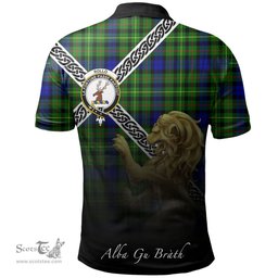 Scottish Rollo Modern Clan Crest Tartan Polo Shirt - Celtic with Scotland Lion, Tartan Plaid Polo Shirt Scottish Plaid Tartan Plaid - ScotsTee - scotstee.com