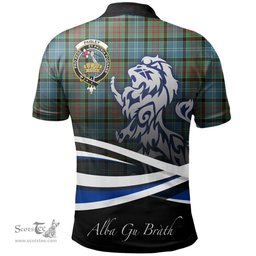Scottish Paisley District Clan Crest Tartan Polo Shirt - Blue Scotland Lion, Tartan Plaid Polo Shirt Scottish Plaid Tartan Plaid - ScotsTee - scotstee.com