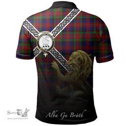 Scottish Tennant Clan Crest Tartan Polo Shirt - Celtic with Scotland Lion, Tartan Plaid Polo Shirt Scottish Plaid Tartan Plaid - ScotsTee - scotstee.com