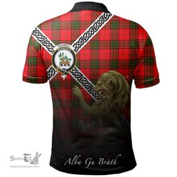 Scottish Maxwell Modern Clan Crest Tartan Polo Shirt - Celtic with Scotland Lion, Tartan Plaid Polo Shirt Scottish Plaid Tartan Plaid - ScotsTee - scotstee.com