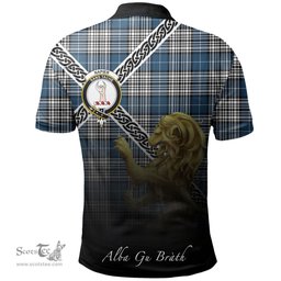Scottish Napier Modern Clan Crest Tartan Polo Shirt - Celtic with Scotland Lion, Tartan Plaid Polo Shirt Scottish Plaid Tartan Plaid - ScotsTee - scotstee.com
