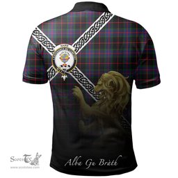 Scottish Nairn Clan Crest Tartan Polo Shirt - Celtic with Scotland Lion, Tartan Plaid Polo Shirt Scottish Plaid Tartan Plaid - ScotsTee - scotstee.com