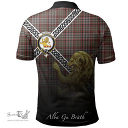 Scottish Nicolson Hunting Weathered Clan Crest Tartan Polo Shirt - Celtic with Scotland Lion, Tartan Plaid Polo Shirt Scottish Plaid Tartan Plaid - ScotsTee - scotstee.com