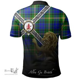 Scottish Maitland Clan Crest Tartan Polo Shirt - Celtic with Scotland Lion, Tartan Plaid Polo Shirt Scottish Plaid Tartan Plaid - ScotsTee - scotstee.com