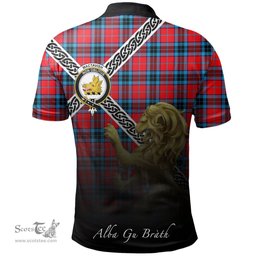 Scottish MacTavish Modern Clan Crest Tartan Polo Shirt - Celtic with Scotland Lion, Tartan Plaid Polo Shirt Scottish Plaid Tartan Plaid - ScotsTee - scotstee.com