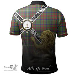 Scottish Shaw Green Modern Clan Crest Tartan Polo Shirt - Celtic with Scotland Lion, Tartan Plaid Polo Shirt Scottish Plaid Tartan Plaid - ScotsTee - scotstee.com