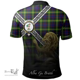Scottish Watson Modern Clan Crest Tartan Polo Shirt - Celtic with Scotland Lion, Tartan Plaid Polo Shirt Scottish Plaid Tartan Plaid - ScotsTee - scotstee.com