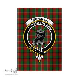 Scottish Turnbull Dress Tartan Flag with Family Crest - Tartan Garden Flag Scottish Plaid Tartan Plaid - ScotsTee - scotstee.com