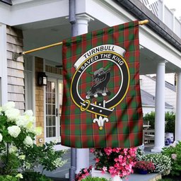 Scottish Turnbull Dress Tartan Flag with Family Crest - Tartan Garden Flag Scottish Plaid Tartan Plaid - ScotsTee - scotstee.com