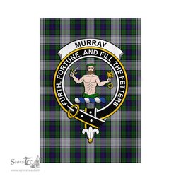 Scottish Murray of Atholl Dress Tartan Flag with Family Crest - Tartan Garden Flag Scottish Plaid Tartan Plaid - ScotsTee - scotstee.com