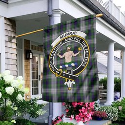 Scottish Murray of Atholl Dress Tartan Flag with Family Crest - Tartan Garden Flag Scottish Plaid Tartan Plaid - ScotsTee - scotstee.com