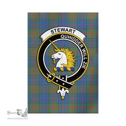Scottish Stewart of Appin Hunting Ancient Tartan Flag with Family Crest - Tartan Garden Flag Scottish Plaid Tartan Plaid - ScotsTee - scotstee.com