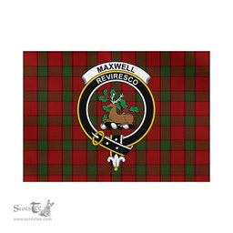 Scottish Maxwell Tartan Flag with Family Crest - Tartan Garden Flag Scottish Plaid Tartan Plaid - ScotsTee - scotstee.com