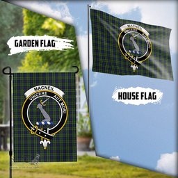 Scottish MacNeil of Colonsay Tartan Flag with Family Crest - Tartan Garden Flag Scottish Plaid Tartan Plaid - ScotsTee - scotstee.com