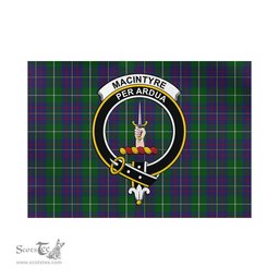 Scottish MacIntyre Inglis Tartan Flag with Family Crest - Tartan Garden Flag Scottish Plaid Tartan Plaid - ScotsTee - scotstee.com