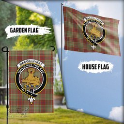 Scottish MacGillivray Hunting Ancient Tartan Flag with Family Crest - Tartan Garden Flag Scottish Plaid Tartan Plaid - ScotsTee - scotstee.com