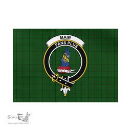 Scottish Mar Tribe Tartan Flag with Family Crest - Tartan Garden Flag Scottish Plaid Tartan Plaid - ScotsTee - scotstee.com
