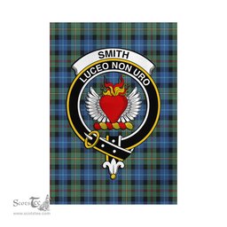 Scottish Smith Ancient Tartan Flag with Family Crest - Tartan Garden Flag Scottish Plaid Tartan Plaid - ScotsTee - scotstee.com