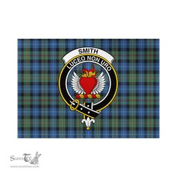 Scottish Smith Ancient Tartan Flag with Family Crest - Tartan Garden Flag Scottish Plaid Tartan Plaid - ScotsTee - scotstee.com