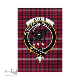 Scottish Little Tartan Flag with Family Crest - Tartan Garden Flag Scottish Plaid Tartan Plaid - ScotsTee - scotstee.com